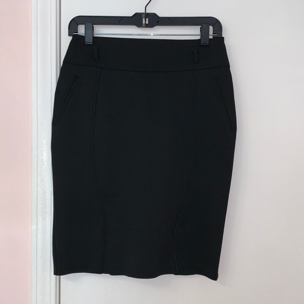 Black pencil skirt